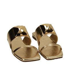 ZAPATOS FLAT LAMINADO OROG, 194952505LMOROG037, 002a