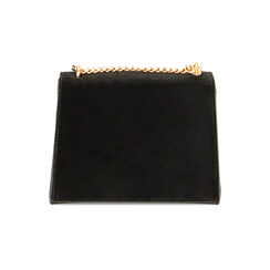 Borsa a tracolla nera in velluto, Primadonna, 225123167VLNEROUNI, 003 preview