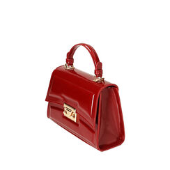 Mini-bag rossa in vernice, Primadonna, 225125079VEROSSUNI, 002a