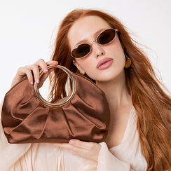 Pochette marron avec bandouli&egrave;re amovible, Primadonna, 271706167RSMARRUNI, 002a