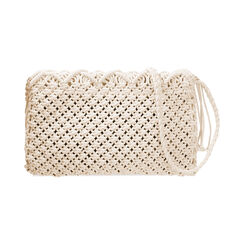 Sac à bandoulière crème pour femme en tissu, Primadonna, 255110505TSPANNUNI, 004 preview