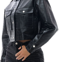 Veste noire épaisse, Fin de Collection, 246505210CCNEROM, 004 preview