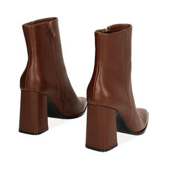 Tronchetto cognac, tacco largo 9 cm, Primadonna, 244914902EPCOGN035, 003 preview