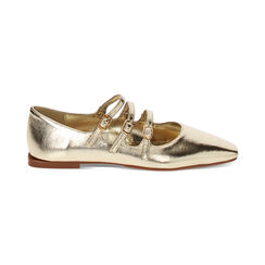 Ballerine multi-cinturino oro laminato, Primadonna, 234929505LMOROG035, 001 preview