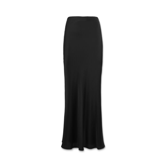 Falda mujer negra en tejido, Primadonna, 25C924480TSNEROL