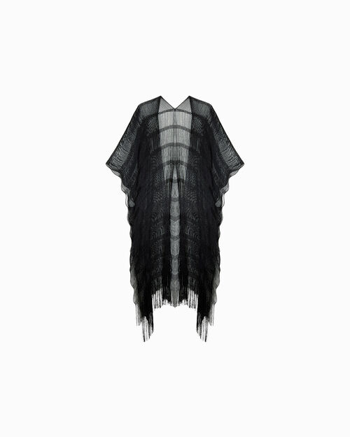 VETEMENTS PONCHO TISSU NENE, MULTI COLOR