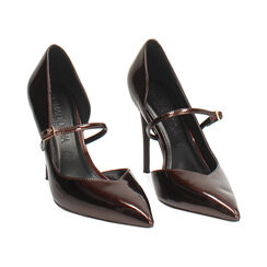 Chaussure à cambrure ouverte brun foncé avec talon de 10 cm, Primadonna, 262130659SEMORO037, 004 preview