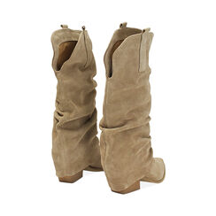 Bota en gamuza taup&eacute; con detalles elegantes, Primadonna, 271020644CMBEIG036, 003 preview