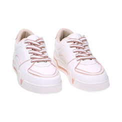 Sneakers bianco-rosa, Primadonna, 230111302EPBIRA035, 002 preview