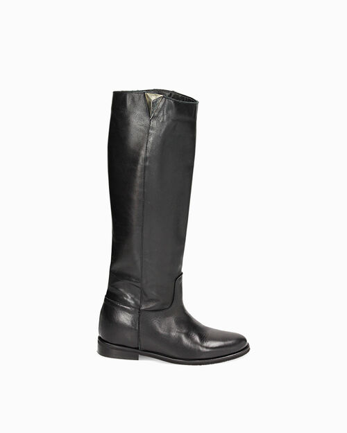 CALZATURA STIVALE PELLE NERO, 