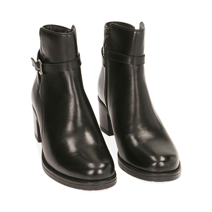 Shoe Bottines Femme CrantÃ© Chaussure Bottines Chelsea Noires Ã