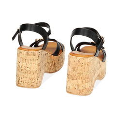 Zeppe nere in sughero, Primadonna, 234953810EPNERO037, 003 preview