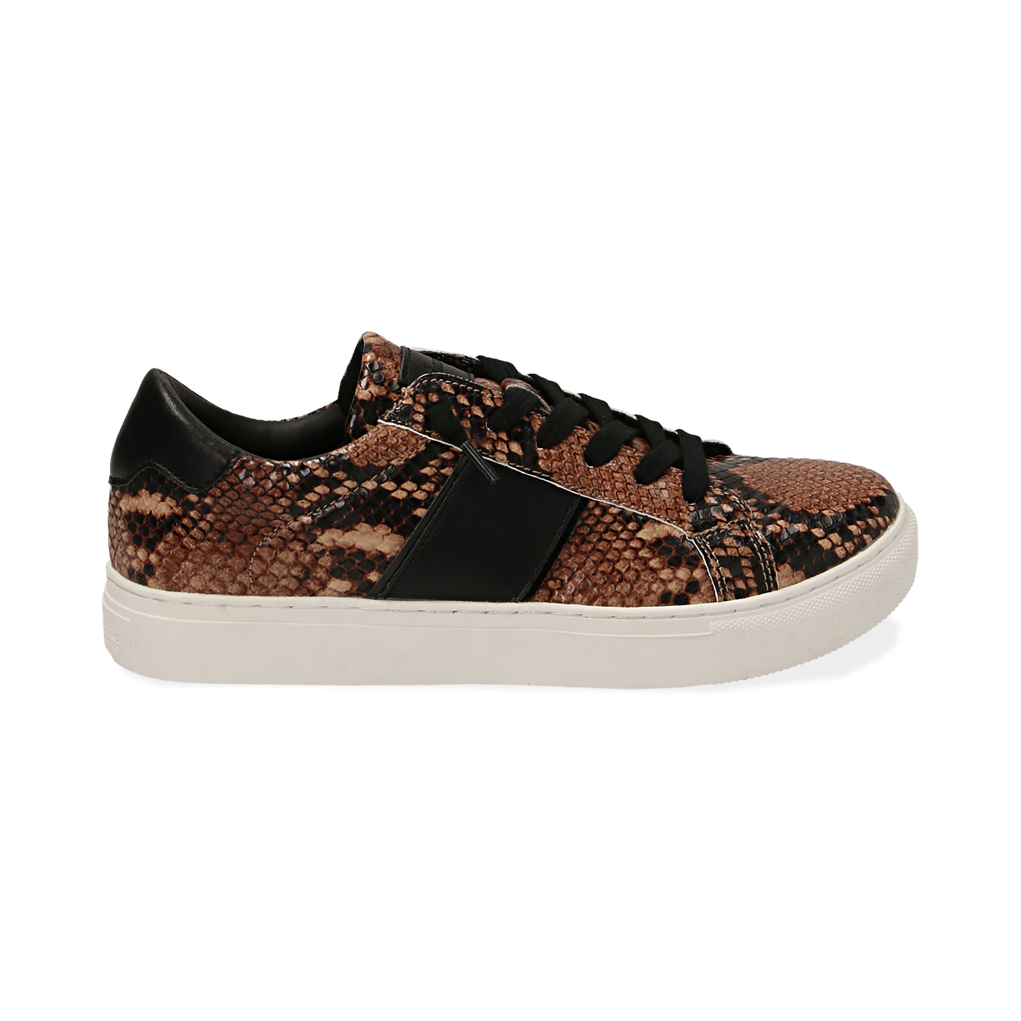 Sneakers marroni stampa pitone | Primadonna Collection