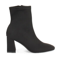 Tronchetti neri da donna con tacco di 7,5 cm, Primadonna, 264943701LYNERO036, 001a