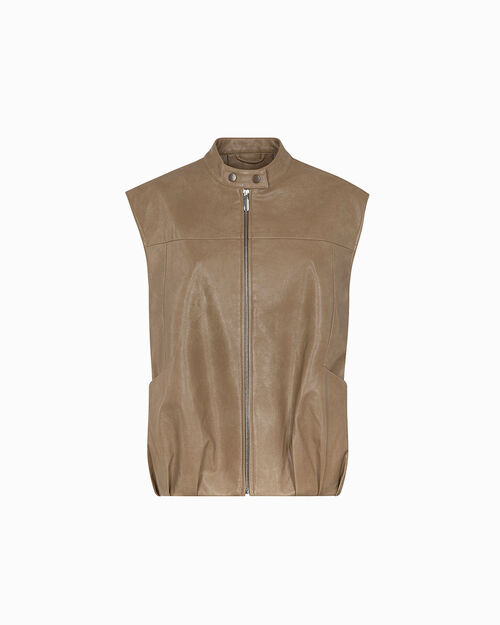 Chaleco camel con estilo sofisticado, CAMEL