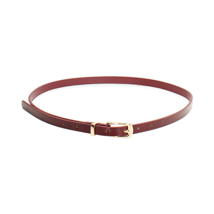 Cinturón granate brillante con detalles elegantes, Novedades, 26B413456EUBORDUNI