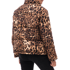 Piumino leopard in nylon, Abbigliamento, 146501195NYLEOPL, 002a