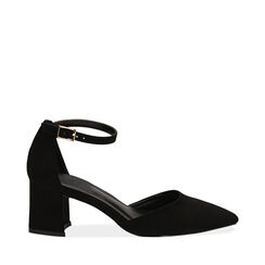 ZAPATOS OPEN SHANK MICROFIBRA NERO, Primadonna, 214942231MFNERO037, 001a