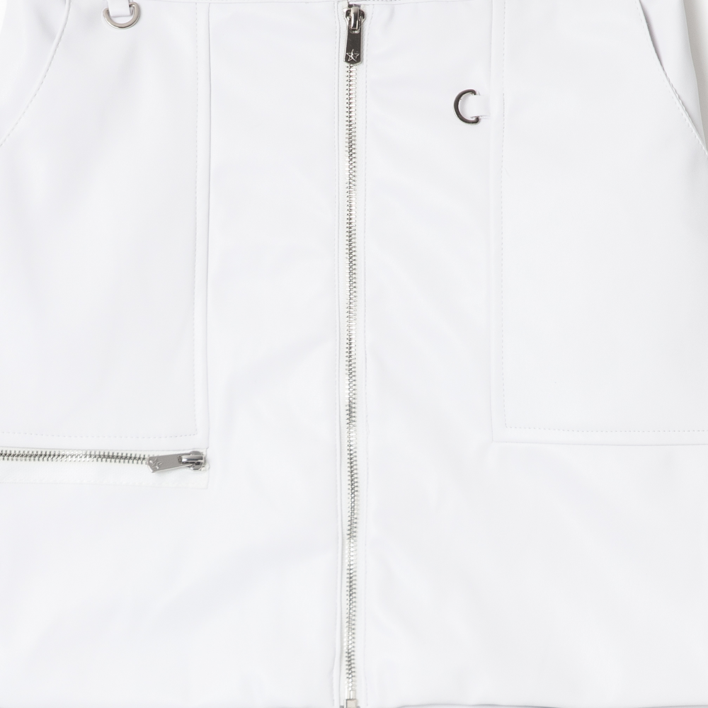 Minigonna bianca con zip | Primadonna Collection