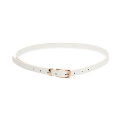 Ceinture blanche avec boucle &eacute;l&eacute;gante, Primadonna, 27B413456EPBIANUNI, 001 preview