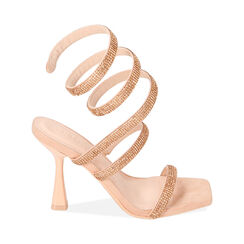 Sandali nude snake, tacco 9,5 cm, Primadonna, 214912938MFNUDE039, 001 preview