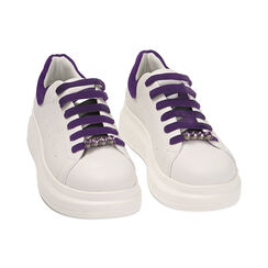 Sneakers bianco/viola, Primadonna, 222866075EPBIVL035, 002 preview