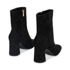 Tronchetto nero, tacco largo 9 cm, Primadonna, 242101703MFNERO035, 003 preview