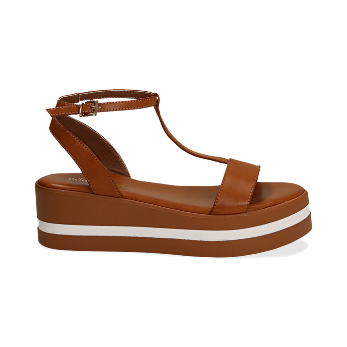 Sandali Platform Cuoio Zeppa 5 Cm Donna Primadonna Collection Sandali, ballerine, scarpe col tacco sconto massimo applicato alla collezione donna di mango. sandali platform cuoio in eco pelle zeppa 5 cm