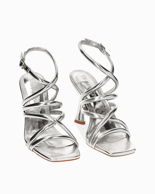 ZAPATOS SANDALIA LAMINADO ARGE, SILVER