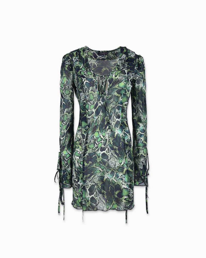 Vestito donna verde corto image number null