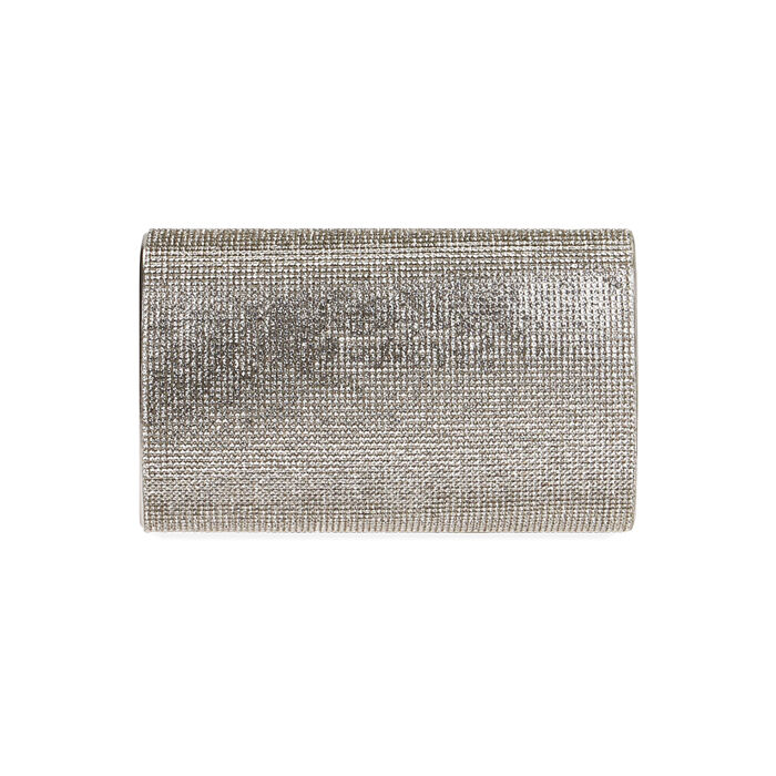 Pochette donna argento con strass | Primadonna Collection
