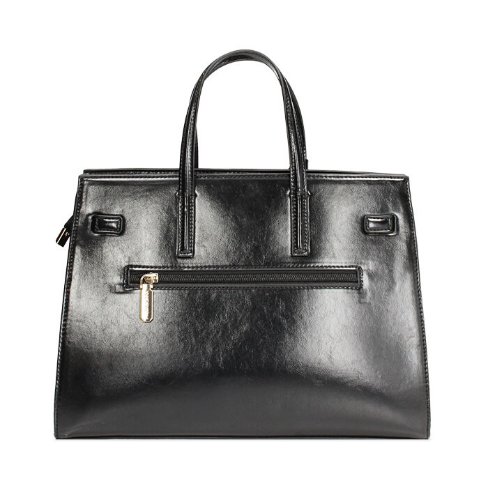 Borsa a mano nera con tracolla removibile Primadonna Collection