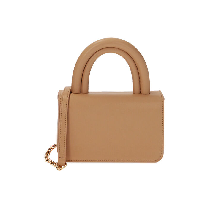 Mini bag a mano beige, Primadonna, 215124461EPBEIGUNI