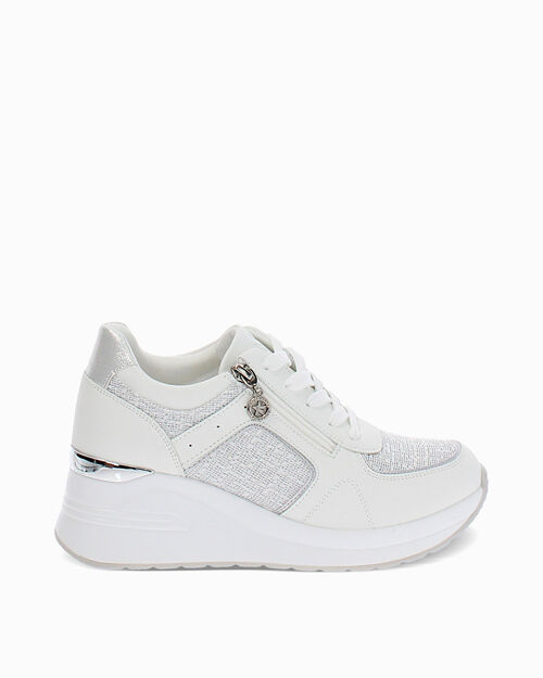 CHAUSSURES POUR FEMMES SNEAKERS SYNTHETI, WHITE