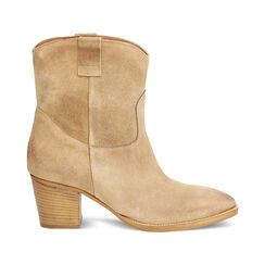 BOOTS RAIN DEMI-BOOT TEXAN SUEDE TAUP, Primadonna, 27T382065CMTAUP036, 001 preview