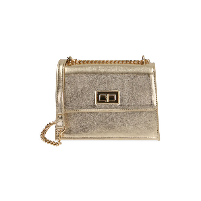 Borsa a tracolla donna oro lamé | Primadonna Collection