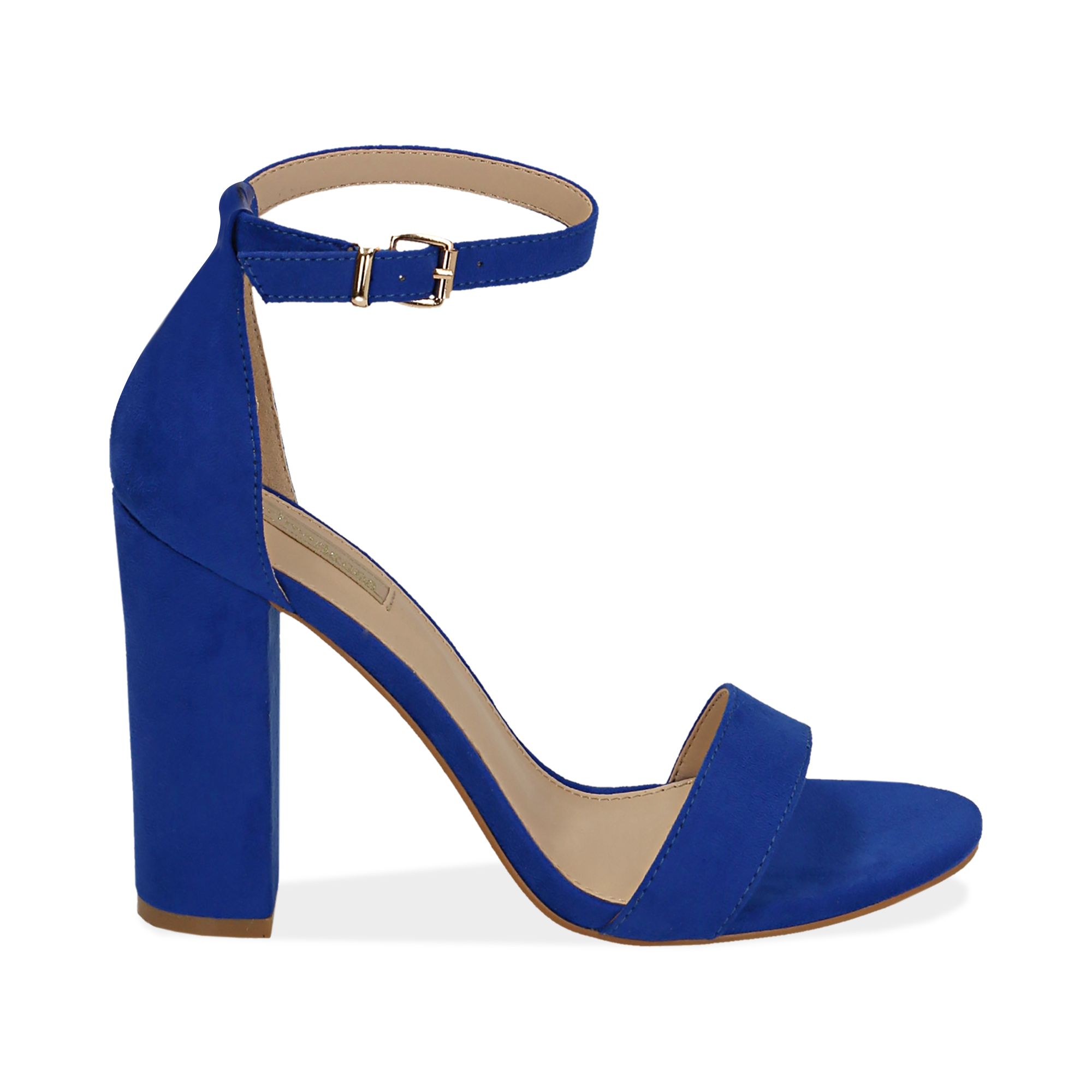 scarpe con tacco blu