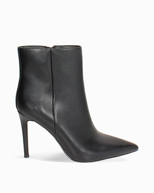 Botines negros con tac&oacute;n de 9,5 cm, BLACK