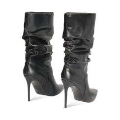 Bottines noires à talons de 10 cm pour femme, Primadonna, 262104527EPNERO035, 004 preview