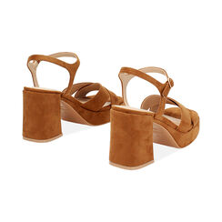 Sandale à talon femme cognac avec plateau, Primadonna, 254960311MFCOGN035, 004 preview