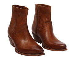 BOOTS RAIN DEMI-BOOT TEXAN LEATHER WASHE, Primadonna, 273435600PACOGN036, 002a