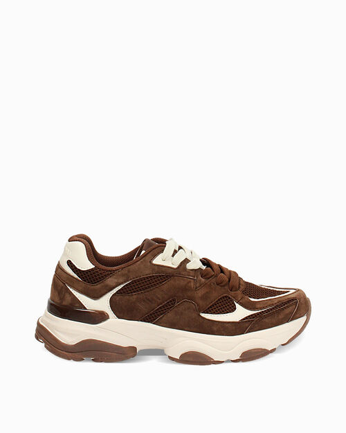 Sneakers marr&oacute;n en ante, BROWN