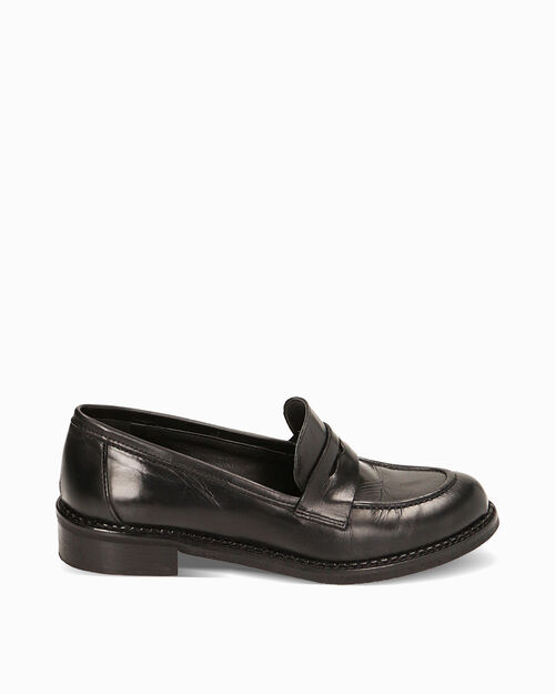 ZAPATOS MOCASIN PIEL NERO, BLACK