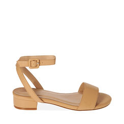 Sandali beige con cinturino, Primadonna, 214891903EPBEIG035, 001a