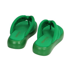 Ciabatte infradito verdi in nylon, Primadonna, 194986753LYVERD037, 003 preview