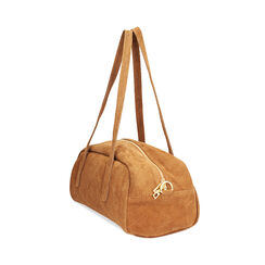 Borsa a mano di camoscio cognac, Primadonna, 270805595CMCOGNUNI, 002 preview