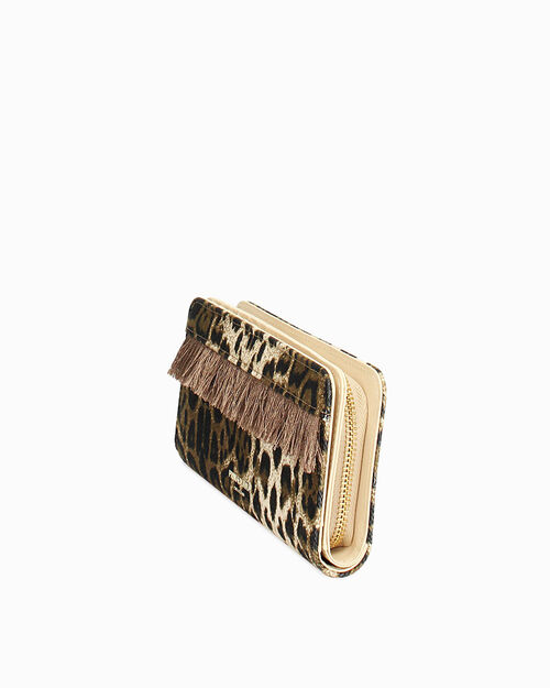 Cartera leopardo-negro chic, MULTI COLOR