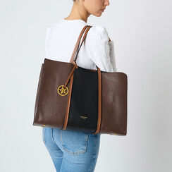 Borsa a spalla testa di moro e nera, Primadonna, 265700556EPMOROUNI, 002 preview