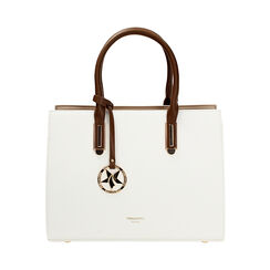 Sac à main femme blanc, Primadonna, 255701050EPBIANUNI, 001a