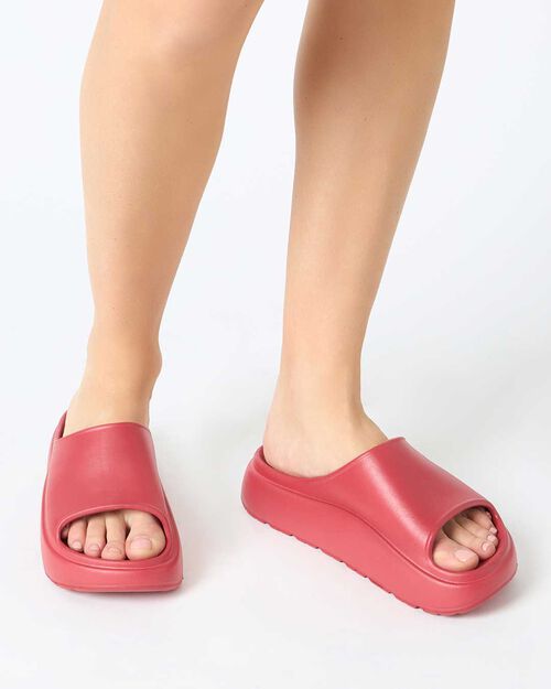Sandali mare donna rossi in PVC, RED